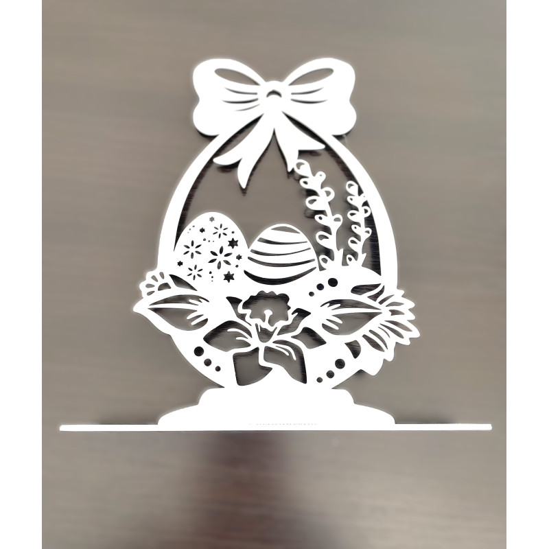 Metalowa ozdoba jajko wielkanocne świąteczne