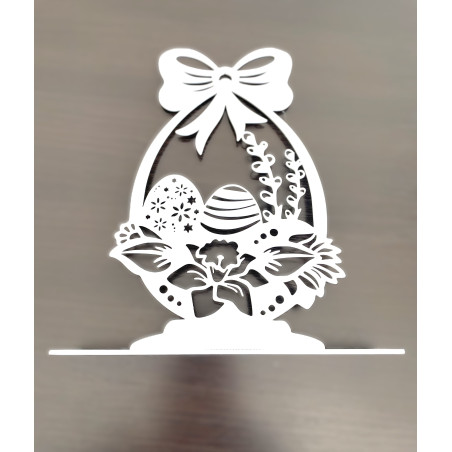 Metalowa ozdoba jajko wielkanocne świąteczne